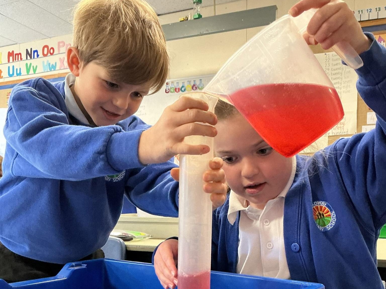 children in classroom